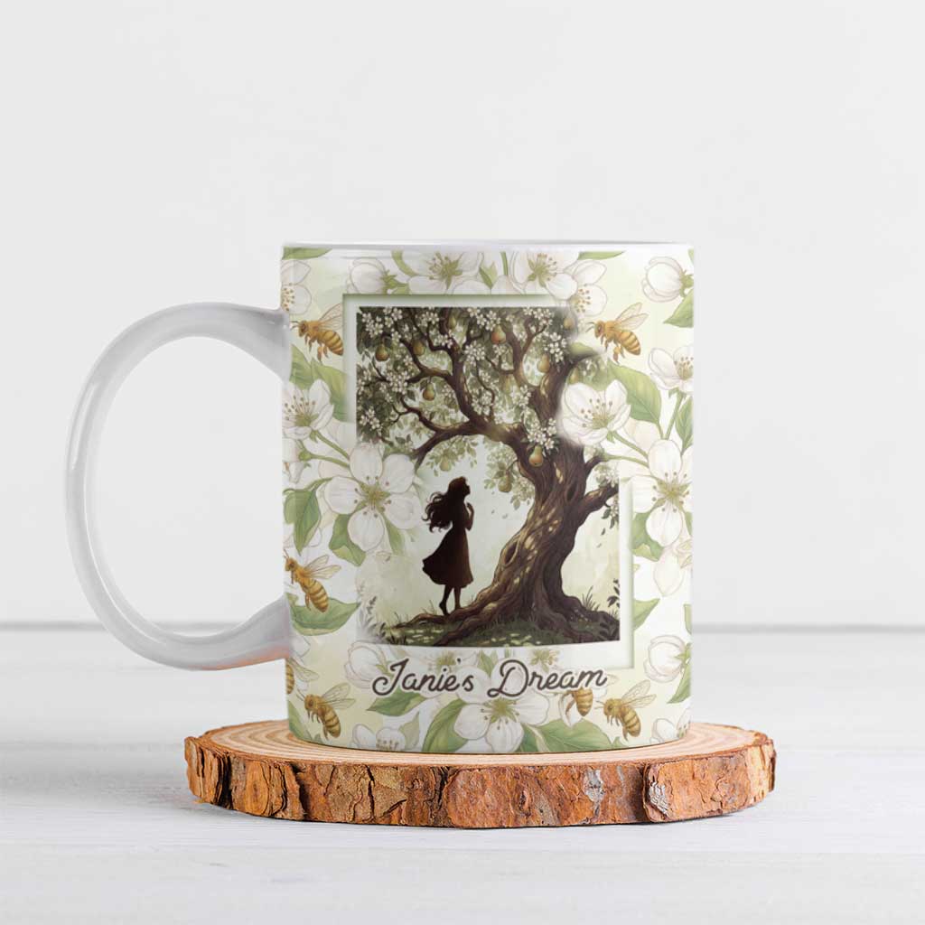 Zora Neale Hurston Ceramic Mug Floral Illustration Featuring Janie’s Dream from Their Eyes Were Watching God - Wonder Print Shop