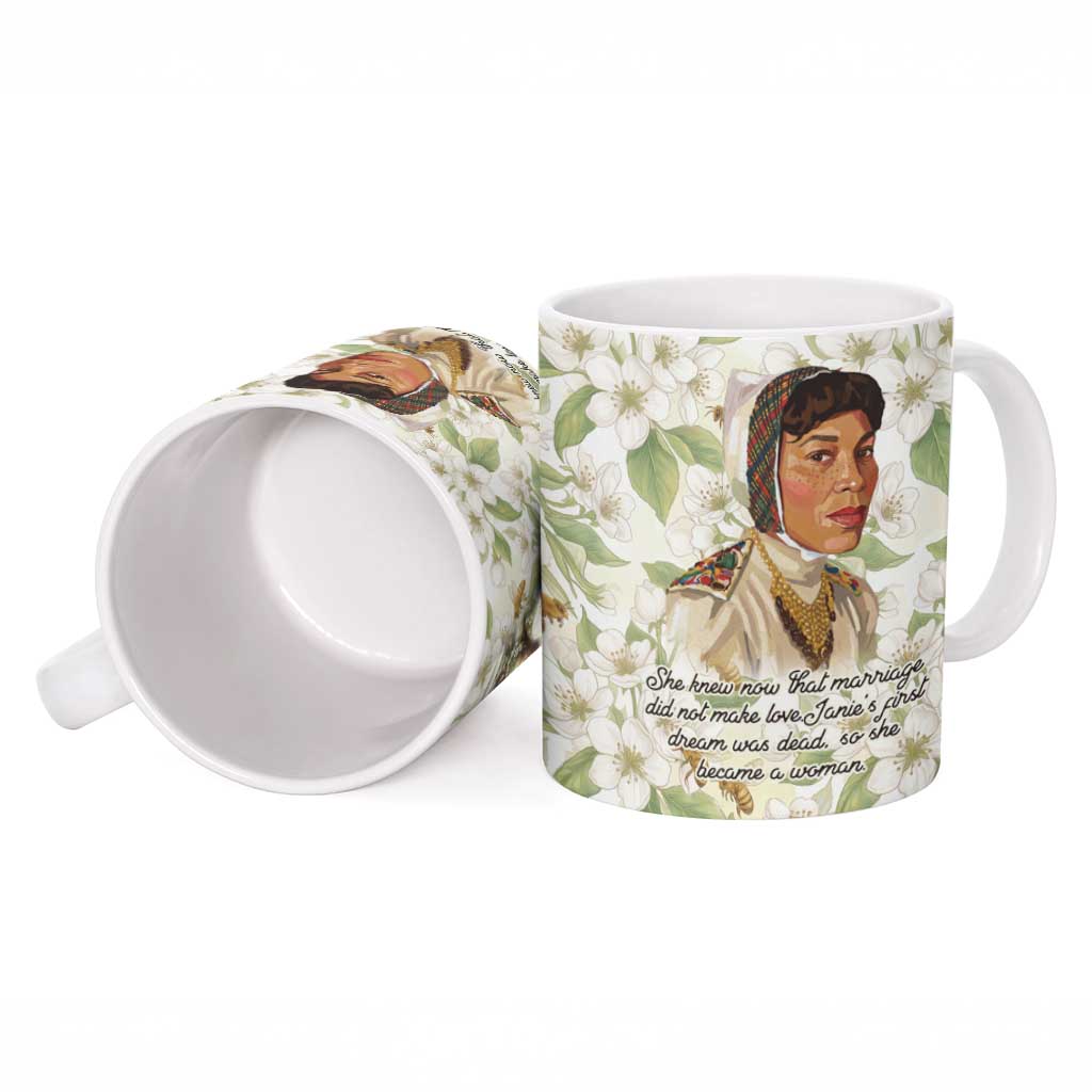 Zora Neale Hurston Ceramic Mug Floral Illustration Featuring Janie’s Dream from Their Eyes Were Watching God - Wonder Print Shop