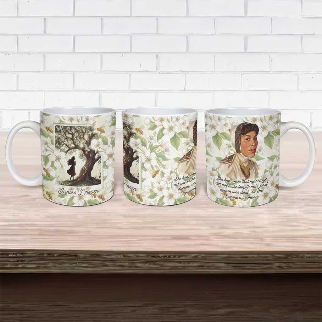 Zora Neale Hurston Ceramic Mug Floral Illustration Featuring Janie’s Dream from Their Eyes Were Watching God - Wonder Print Shop