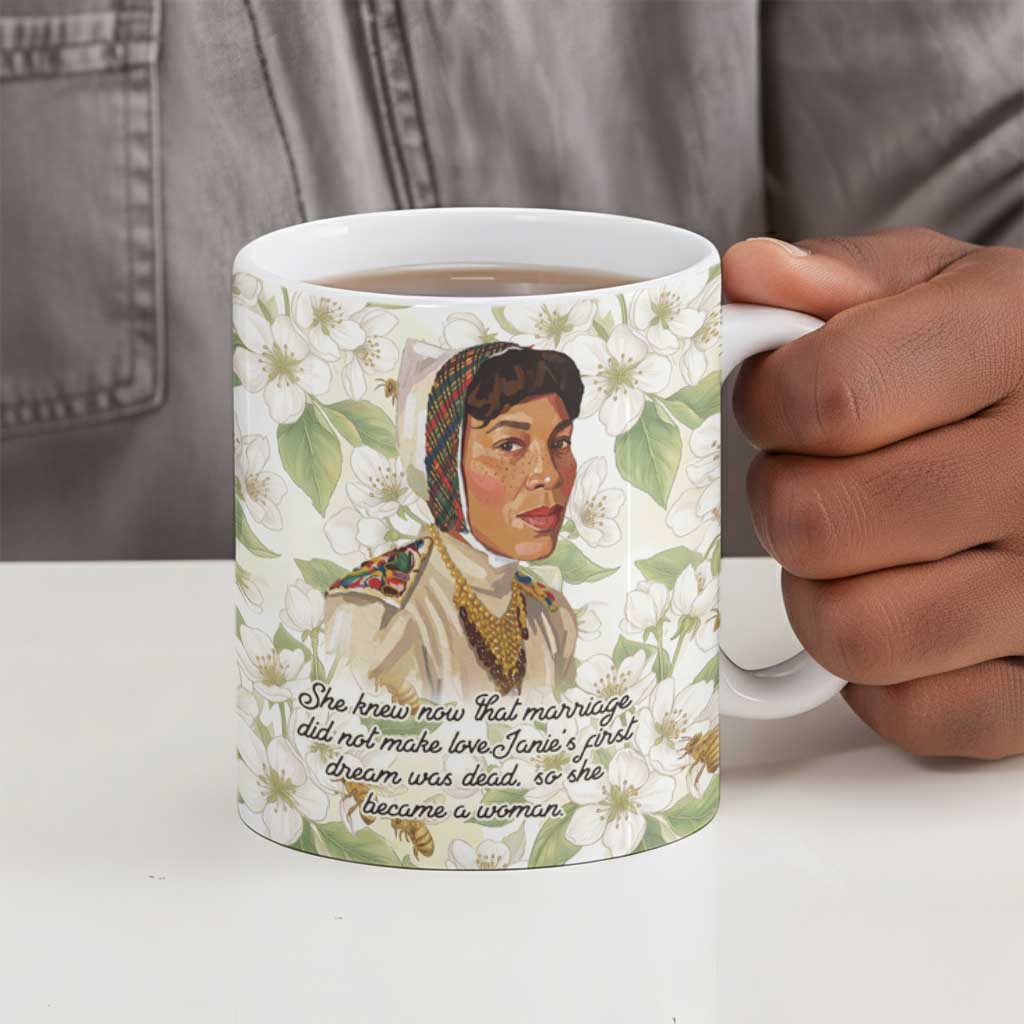 Zora Neale Hurston Ceramic Mug Floral Illustration Featuring Janie’s Dream from Their Eyes Were Watching God - Wonder Print Shop