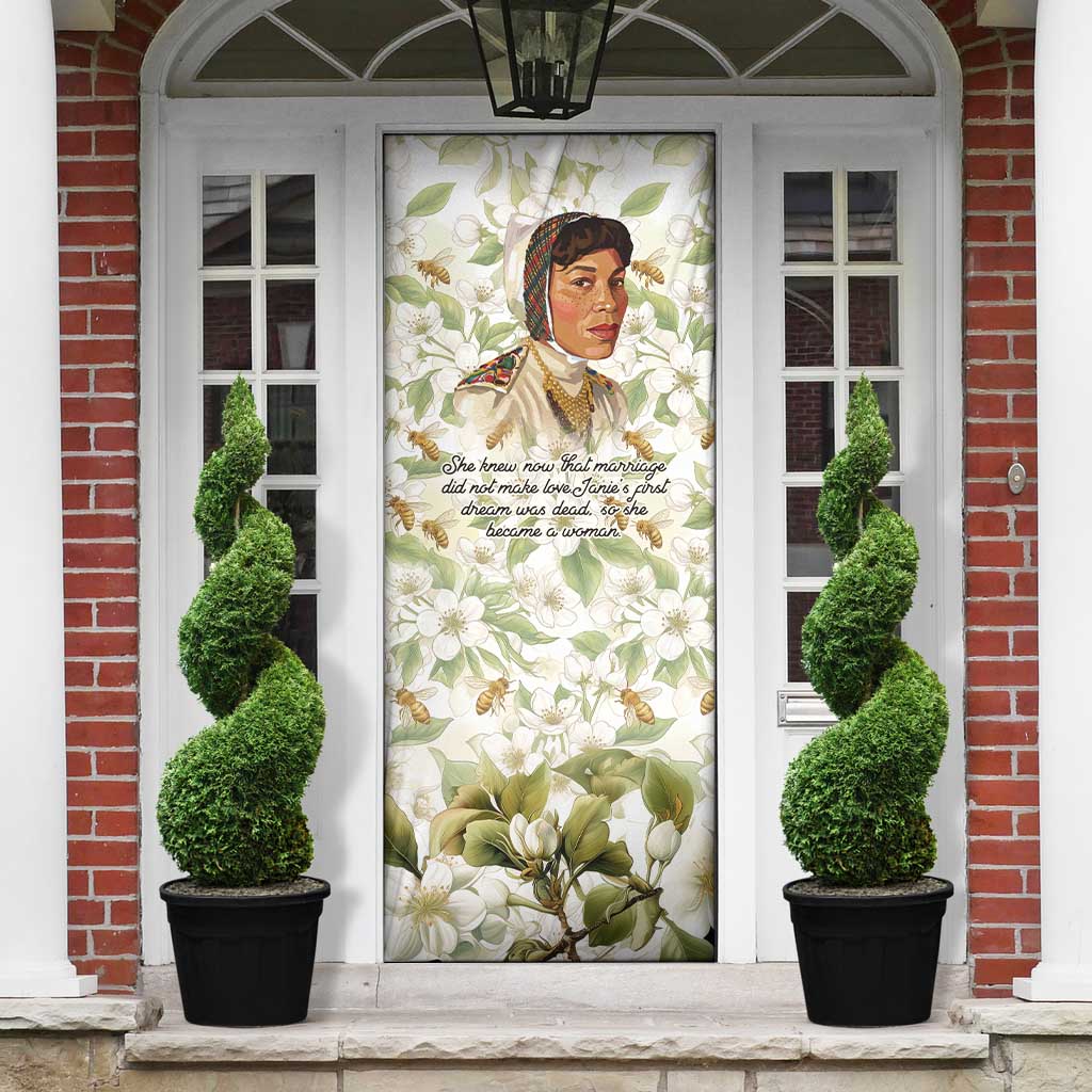 Zora Neale Hurston Door Cover Floral Illustration Featuring Janie’s Dream from Their Eyes Were Watching God - Wonder Print Shop