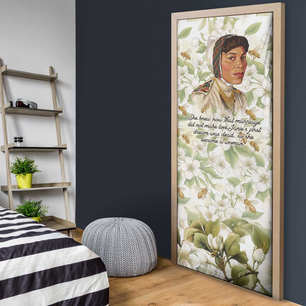 Zora Neale Hurston Door Cover Floral Illustration Featuring Janie’s Dream from Their Eyes Were Watching God - Wonder Print Shop