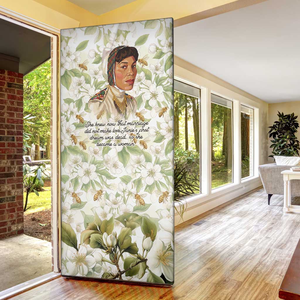 Zora Neale Hurston Door Cover Floral Illustration Featuring Janie’s Dream from Their Eyes Were Watching God - Wonder Print Shop