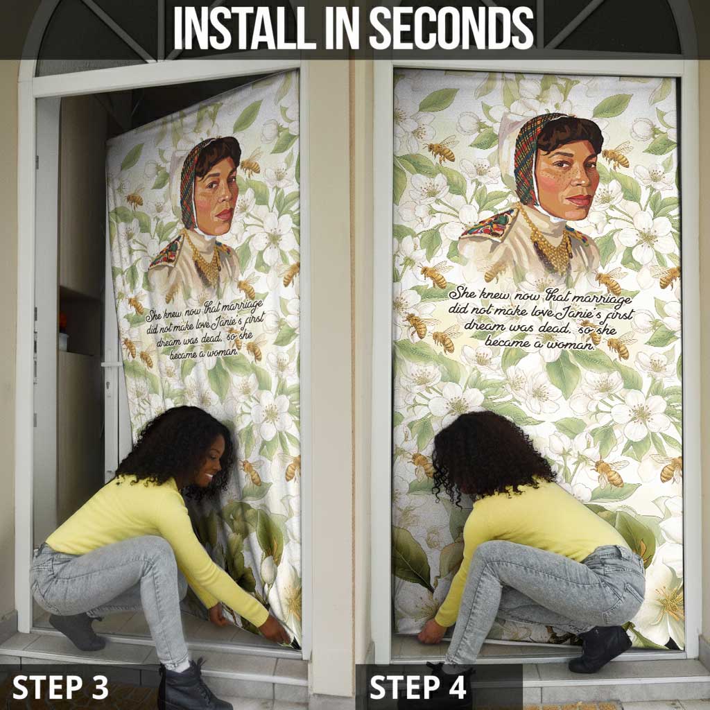 Zora Neale Hurston Door Cover Floral Illustration Featuring Janie’s Dream from Their Eyes Were Watching God - Wonder Print Shop