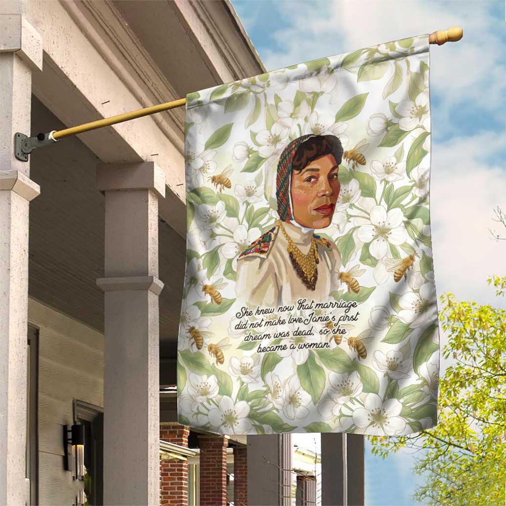 Zora Neale Hurston Garden Flag Floral Illustration Featuring Janie’s Dream from Their Eyes Were Watching God - Wonder Print Shop