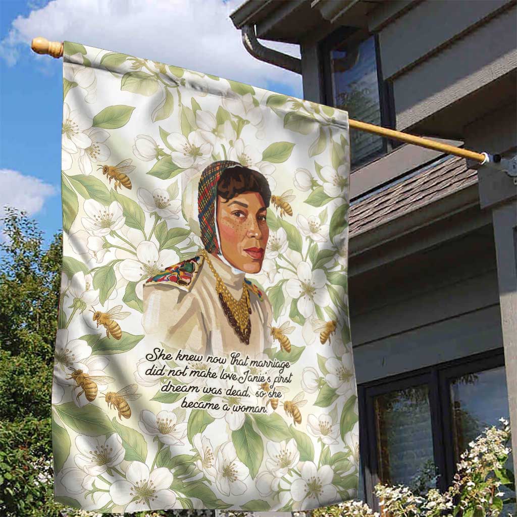 Zora Neale Hurston Garden Flag Floral Illustration Featuring Janie’s Dream from Their Eyes Were Watching God - Wonder Print Shop