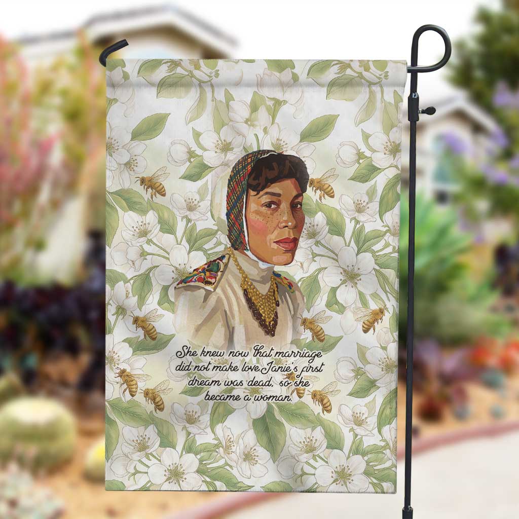 Zora Neale Hurston Garden Flag Floral Illustration Featuring Janie’s Dream from Their Eyes Were Watching God - Wonder Print Shop
