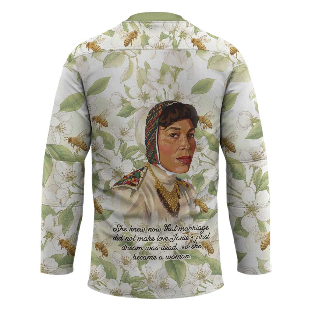 Zora Neale Hurston Hockey Jersey Floral Illustration Featuring Janie’s Dream from Their Eyes Were Watching God - Wonder Print Shop