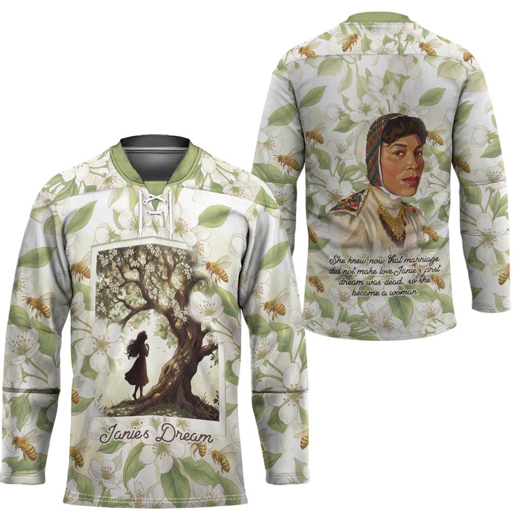 Zora Neale Hurston Hockey Jersey Floral Illustration Featuring Janie’s Dream from Their Eyes Were Watching God - Wonder Print Shop