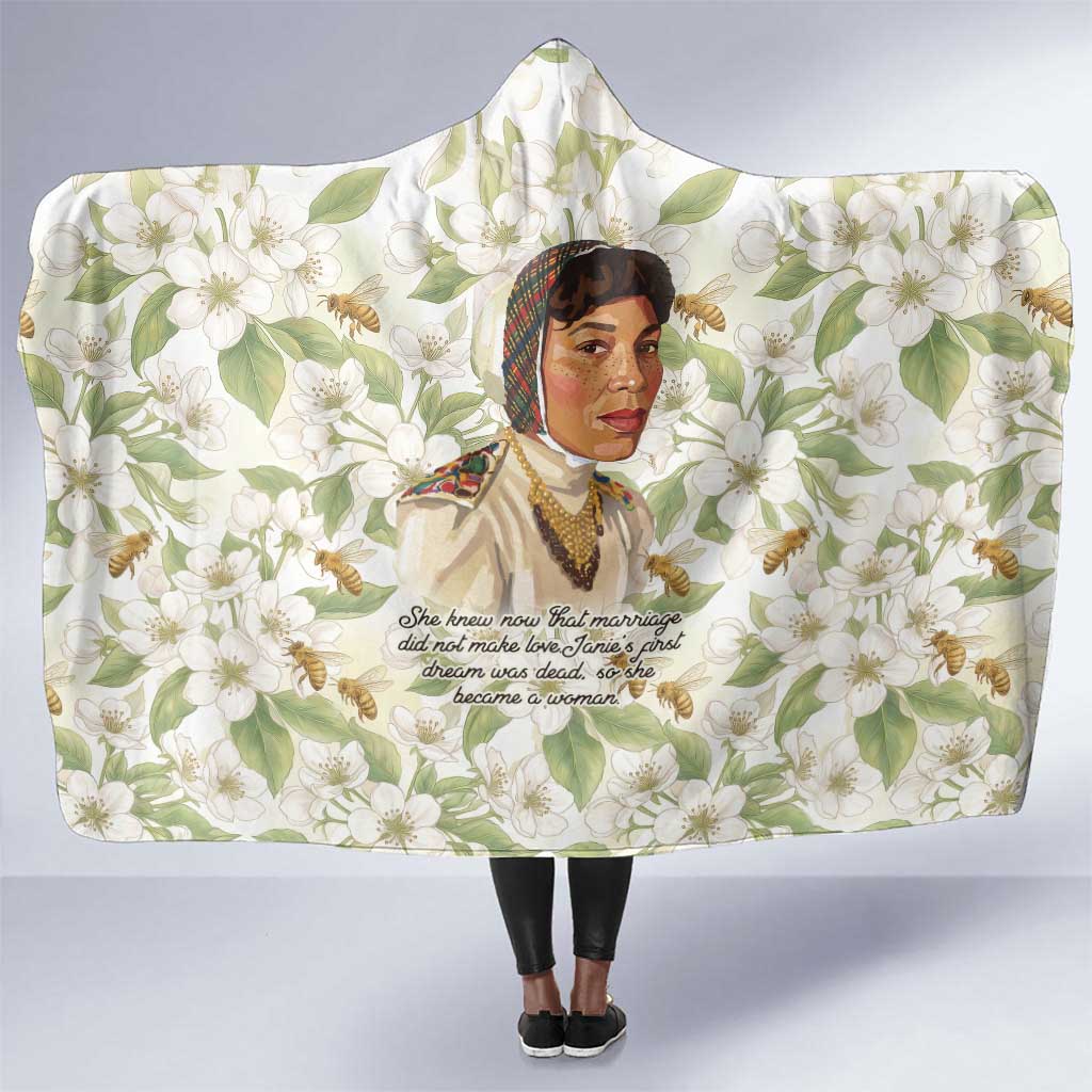Zora Neale Hurston Hooded Blanket Floral Illustration Featuring Janie’s Dream from Their Eyes Were Watching God - Wonder Print Shop