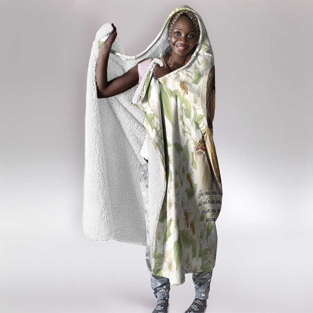Zora Neale Hurston Hooded Blanket Floral Illustration Featuring Janie’s Dream from Their Eyes Were Watching God - Wonder Print Shop