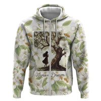 Zora Neale Hurston Hoodie Floral Illustration Featuring Janie’s Dream from Their Eyes Were Watching God - Wonder Print Shop