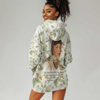 Zora Neale Hurston Hoodie Dress Floral Illustration Featuring Janie’s Dream from Their Eyes Were Watching God - Wonder Print Shop