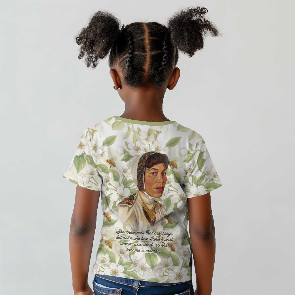 Zora Neale Hurston Kid T shirt Floral Illustration Featuring Janie’s Dream from Their Eyes Were Watching God - Wonder Print Shop