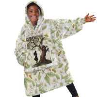 Zora Neale Hurston Kid Wearable Blanket Hoodie Floral Illustration Featuring Janie’s Dream from Their Eyes Were Watching God - Wonder Print Shop