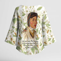 Zora Neale Hurston Kimono Sleeve Blouse Floral Illustration Featuring Janie’s Dream from Their Eyes Were Watching God - Wonder Print Shop