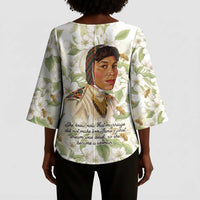 Zora Neale Hurston Kimono Sleeve Blouse Floral Illustration Featuring Janie’s Dream from Their Eyes Were Watching God - Wonder Print Shop