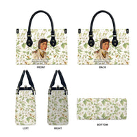 Zora Neale Hurston Leather Bag Floral Illustration Featuring Janie’s Dream from Their Eyes Were Watching God - Wonder Print Shop