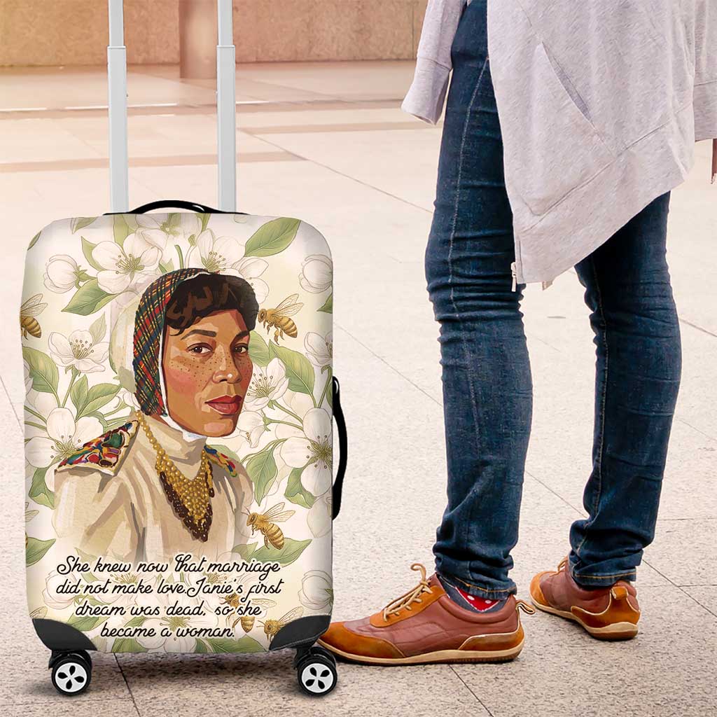 Zora Neale Hurston Luggage Cover Floral Illustration Featuring Janie’s Dream from Their Eyes Were Watching God - Wonder Print Shop