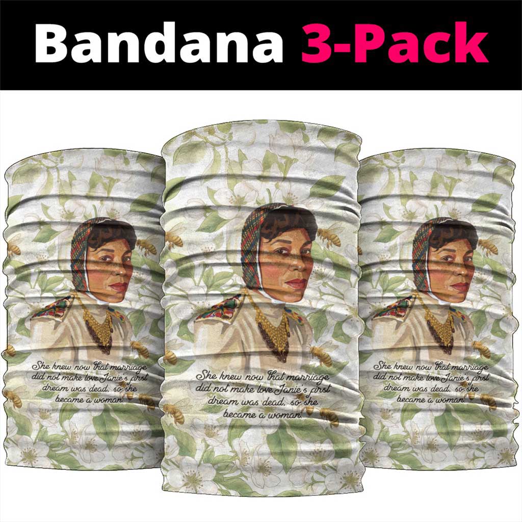 Zora Neale Hurston Neck Gaiter Floral Illustration Featuring Janie’s Dream from Their Eyes Were Watching God - Wonder Print Shop