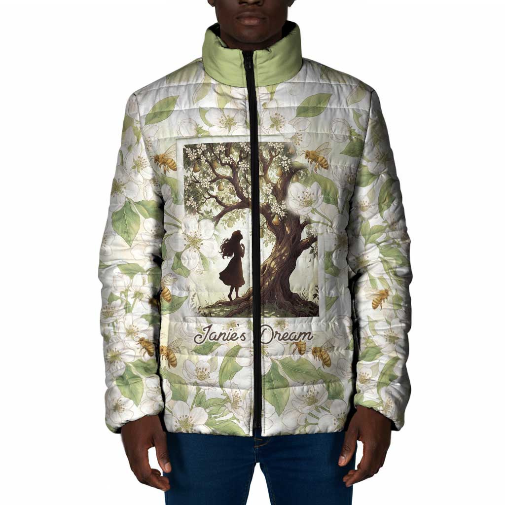 Zora Neale Hurston Padded Jacket Floral Illustration Featuring Janie’s Dream from Their Eyes Were Watching God - Wonder Print Shop