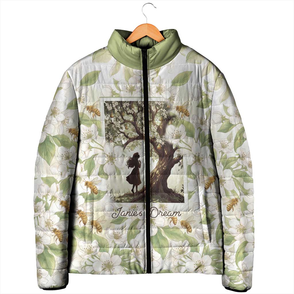 Zora Neale Hurston Padded Jacket Floral Illustration Featuring Janie’s Dream from Their Eyes Were Watching God - Wonder Print Shop