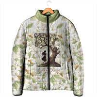 Zora Neale Hurston Padded Jacket Floral Illustration Featuring Janie’s Dream from Their Eyes Were Watching God - Wonder Print Shop