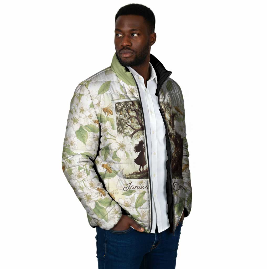 Zora Neale Hurston Padded Jacket Floral Illustration Featuring Janie’s Dream from Their Eyes Were Watching God - Wonder Print Shop