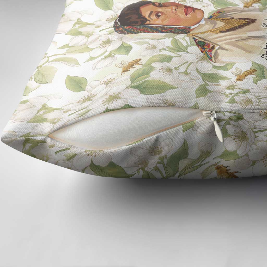 Zora Neale Hurston Pillow Cover Floral Illustration Featuring Janie’s Dream from Their Eyes Were Watching God - Wonder Print Shop