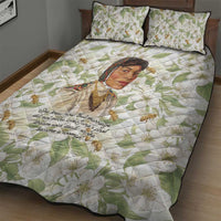 Zora Neale Hurston Quilt Bed Set Floral Illustration Featuring Janie’s Dream from Their Eyes Were Watching God - Wonder Print Shop
