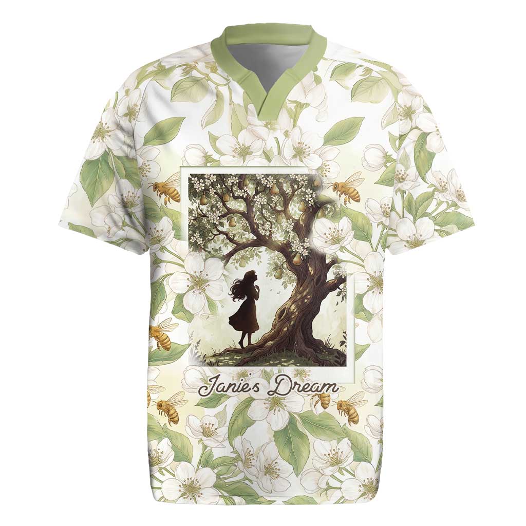 Zora Neale Hurston Rugby Jersey Floral Illustration Featuring Janie’s Dream from Their Eyes Were Watching God - Wonder Print Shop