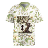 Zora Neale Hurston Rugby Jersey Floral Illustration Featuring Janie’s Dream from Their Eyes Were Watching God - Wonder Print Shop