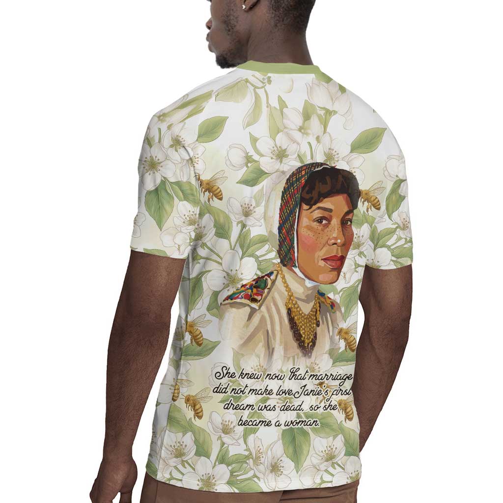 Zora Neale Hurston Rugby Jersey Floral Illustration Featuring Janie’s Dream from Their Eyes Were Watching God - Wonder Print Shop