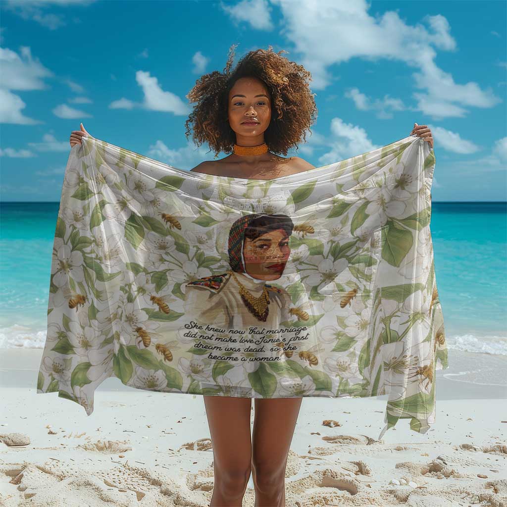 Zora Neale Hurston Sarong Floral Illustration Featuring Janie’s Dream from Their Eyes Were Watching God - Wonder Print Shop