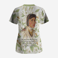 Zora Neale Hurston Scrub Top Floral Illustration Featuring Janie’s Dream from Their Eyes Were Watching God - Wonder Print Shop