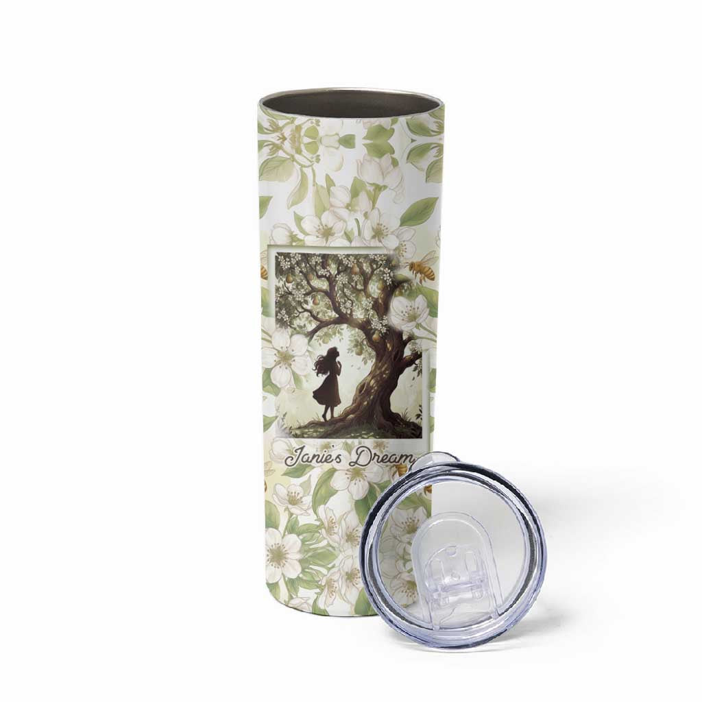 Zora Neale Hurston Skinny Tumbler Floral Illustration Featuring Janie’s Dream from Their Eyes Were Watching God - Wonder Print Shop