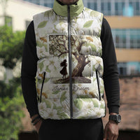 Zora Neale Hurston Sleeveless Puffer Jacket Floral Illustration Featuring Janie’s Dream from Their Eyes Were Watching God - Wonder Print Shop