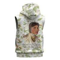 Zora Neale Hurston Sleeveless Zip Hoodie Floral Illustration Featuring Janie’s Dream from Their Eyes Were Watching God - Wonder Print Shop