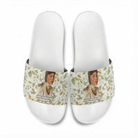 Zora Neale Hurston Slide Sandals Floral Illustration Featuring Janie’s Dream from Their Eyes Were Watching God - Wonder Print Shop