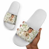 Zora Neale Hurston Slide Sandals Floral Illustration Featuring Janie’s Dream from Their Eyes Were Watching God - Wonder Print Shop