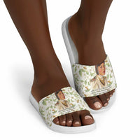 Zora Neale Hurston Slide Sandals Floral Illustration Featuring Janie’s Dream from Their Eyes Were Watching God - Wonder Print Shop