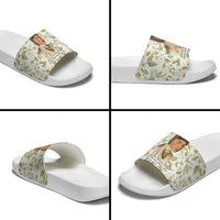 Zora Neale Hurston Slide Sandals Floral Illustration Featuring Janie’s Dream from Their Eyes Were Watching God - Wonder Print Shop