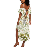 Zora Neale Hurston Summer Maxi Dress Floral Illustration Featuring Janie’s Dream from Their Eyes Were Watching God - Wonder Print Shop