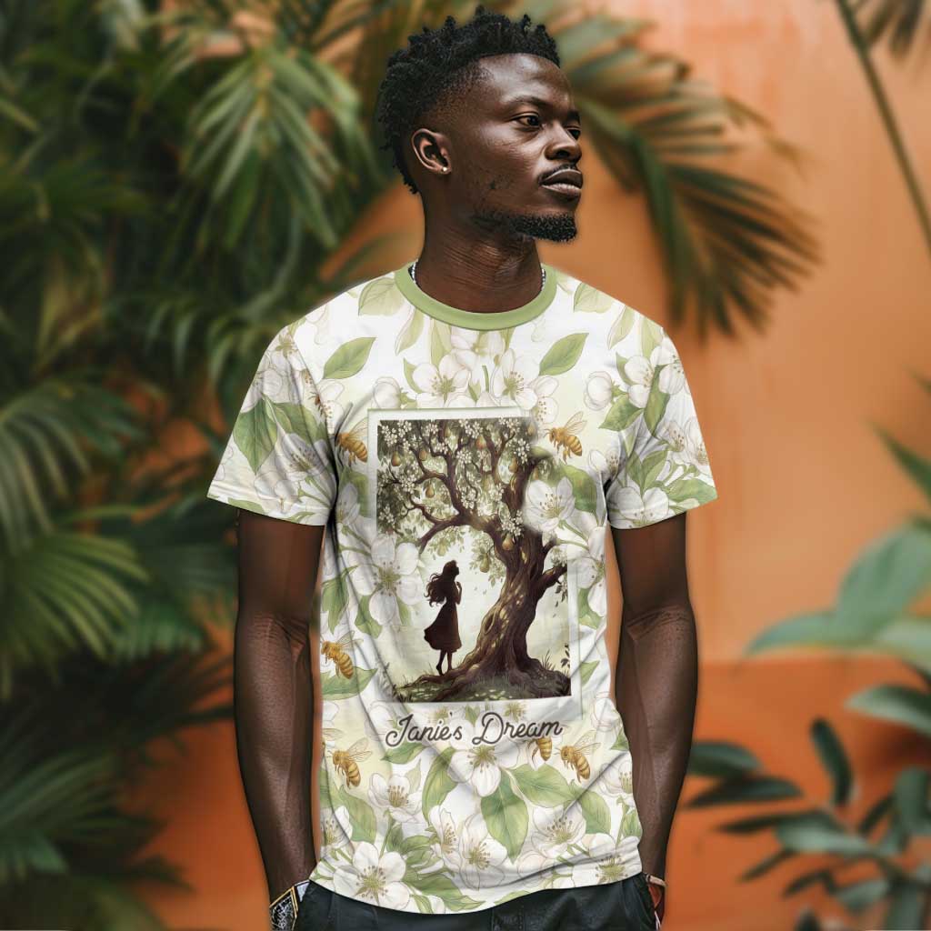 Zora Neale Hurston T shirt Floral Illustration Featuring Janie’s Dream from Their Eyes Were Watching God - Wonder Print Shop