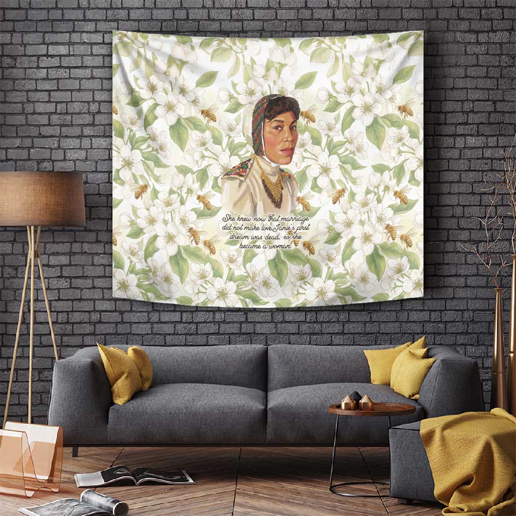 Zora Neale Hurston Tapestry Floral Illustration Featuring Janie’s Dream from Their Eyes Were Watching God - Wonder Print Shop