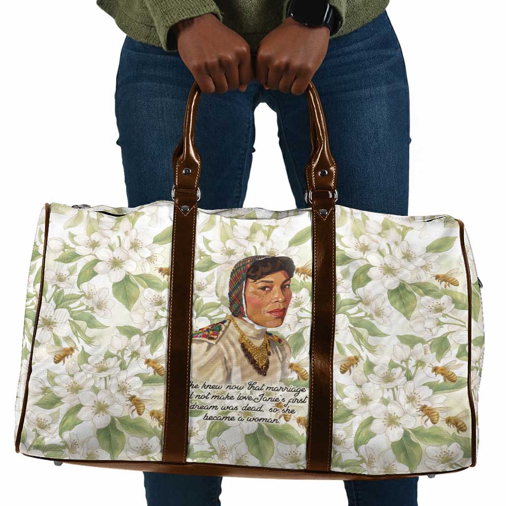 Zora Neale Hurston Travel Bag Floral Illustration Featuring Janie’s Dream from Their Eyes Were Watching God - Wonder Print Shop