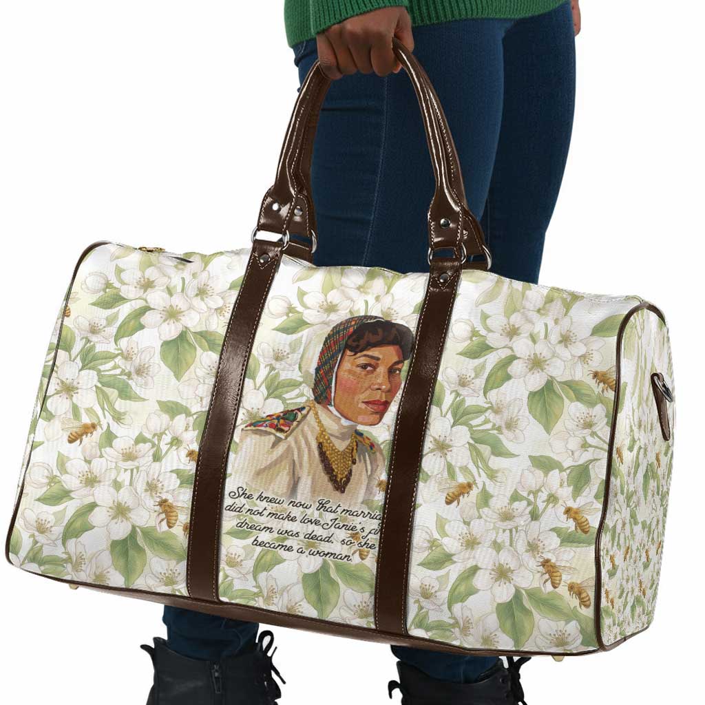 Zora Neale Hurston Travel Bag Floral Illustration Featuring Janie’s Dream from Their Eyes Were Watching God - Wonder Print Shop