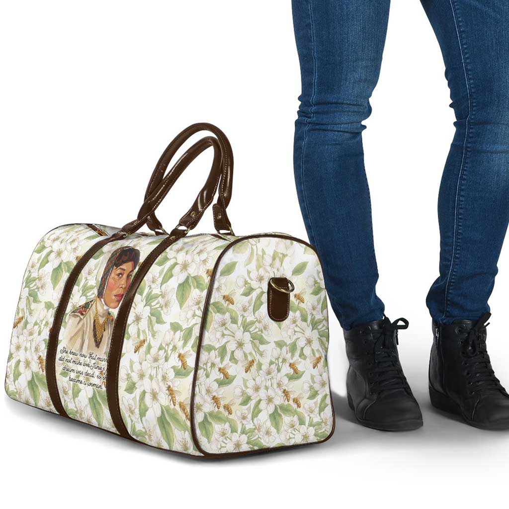 Zora Neale Hurston Travel Bag Floral Illustration Featuring Janie’s Dream from Their Eyes Were Watching God - Wonder Print Shop