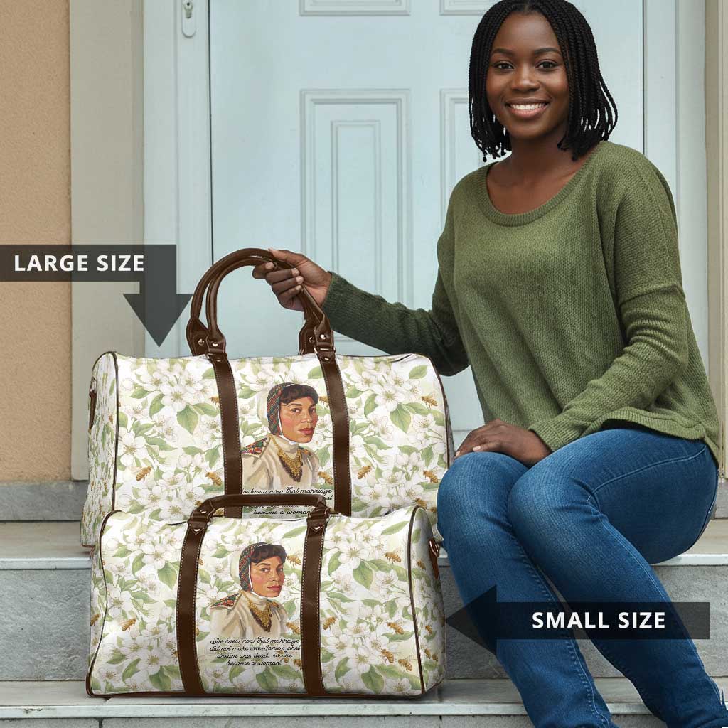 Zora Neale Hurston Travel Bag Floral Illustration Featuring Janie’s Dream from Their Eyes Were Watching God - Wonder Print Shop