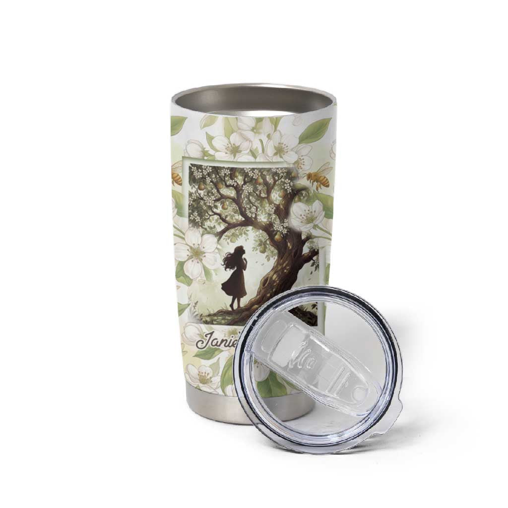 Zora Neale Hurston Tumbler Cup Floral Illustration Featuring Janie’s Dream from Their Eyes Were Watching God - Wonder Print Shop